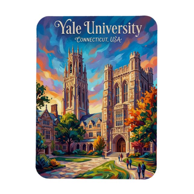 Imán Universidad Yale Connecticut (Vertical)