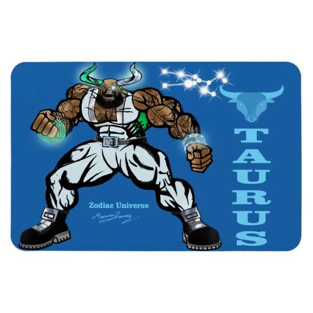 Imán Universo Zodiaco - 4 x 6 Taurus Magnet (Horizontal)