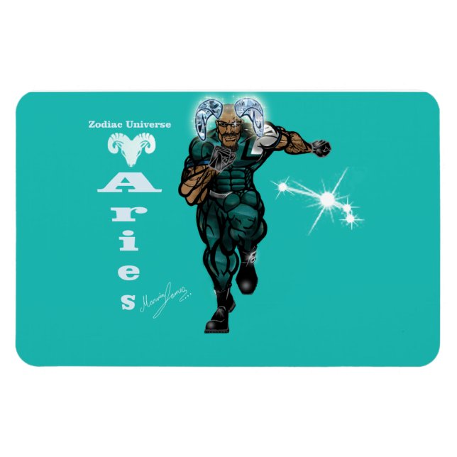 Imán Universo zodiaco - Aries Magnet (Horizontal)