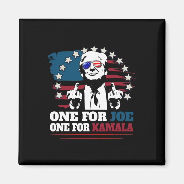 Imán Uno para Joe One para Kamala Funny Trump vota por  (Frente)