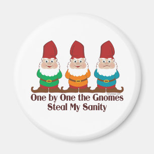 Imán Uno por uno los gnomos