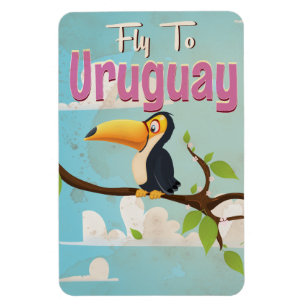 Imán Uraguay Vintage Travel Poster
