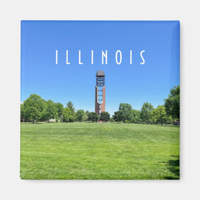 Imán Urbana Champaign Illinois Magnet (Frente)