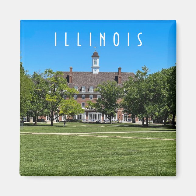 Imán Urbana Champaign Illinois Magnet (Frente)
