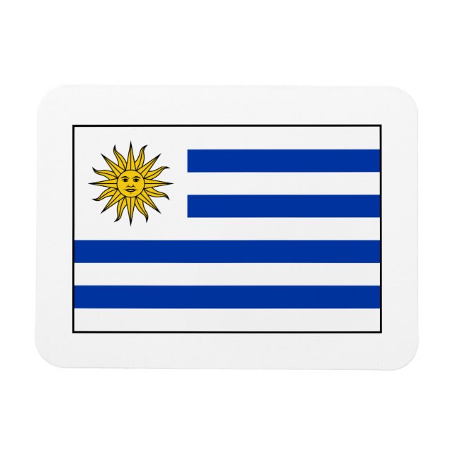 Imán Uruguay - Bandera Uruguaya (Horizontal)