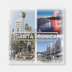 Imán US0140 América, Estados Unidos, Santa Mónica Fridg