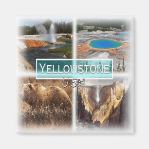 Imán US0149 América, Estados Unidos, Yellowstone, Fridg