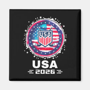 Imán Usa 2026 Hockey Bandera Americana Mujeres Hombres