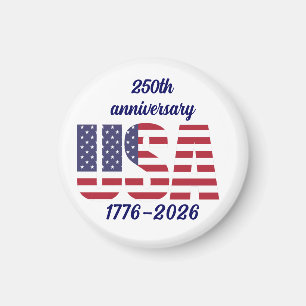 Imán USA 250º Aniversario Semiquincentenario 1776–2026