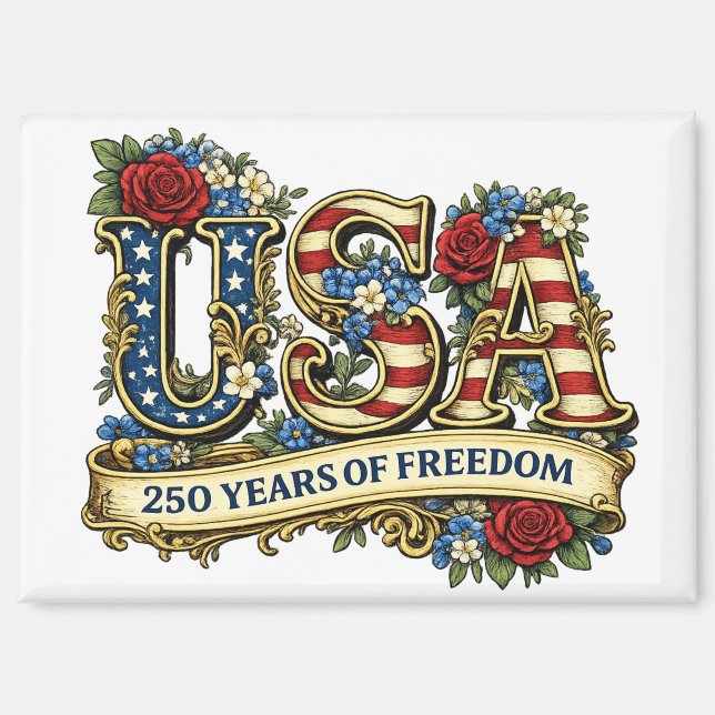 Imán USA America's 250th Anniversary (Anverso)
