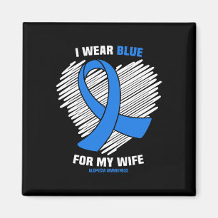 Imán Usa Azul Para Concienciar A Mi Esposa Con Alopecia