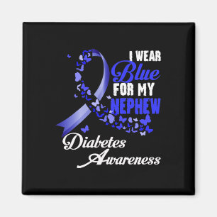 Imán Usa Azul Para Mi Sobrino T1d Diabetes Awareness Bl