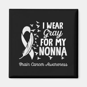 Imán Usa Gris Para Camisetas De Conciencia Del Cáncer C