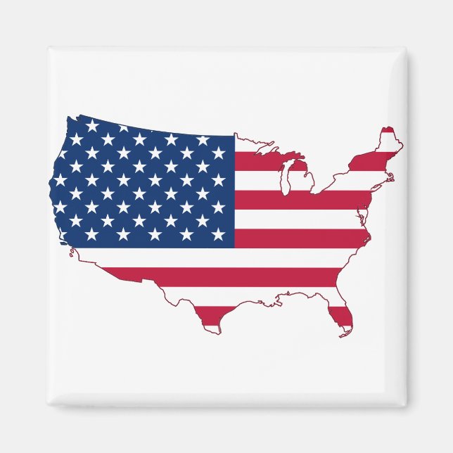 Imán USA Map-map-usa-america-maps-estados unidos (Frente)