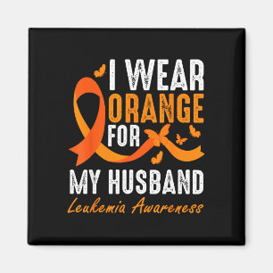 Imán Usa naranja para apoyar la conciencia de la leucem