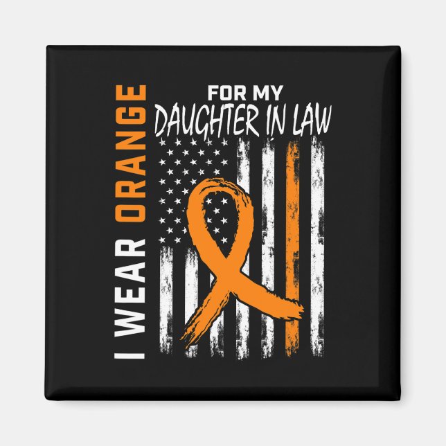 Imán Usa Naranja Para Mi Hija En Leukemia Legal Awaren (Frente)