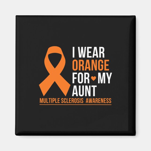 Imán Usa Naranja Para Mi Tía Esclerosis Múltiple Señora (Frente)