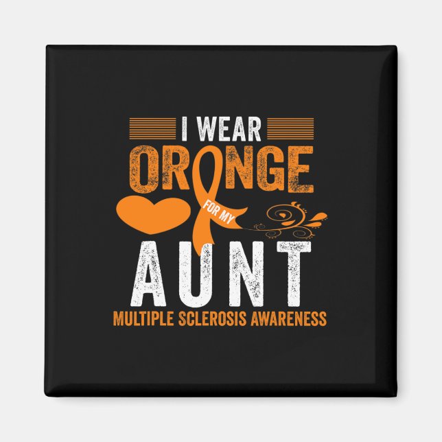 Imán Usa Naranja Para Mi Tía Señora Múltiple Esclerosis (Frente)