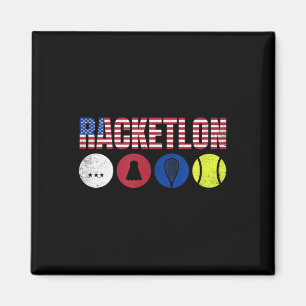 Imán Usa Racketlon - Tenis de Mesa Bádminton Squash Ten