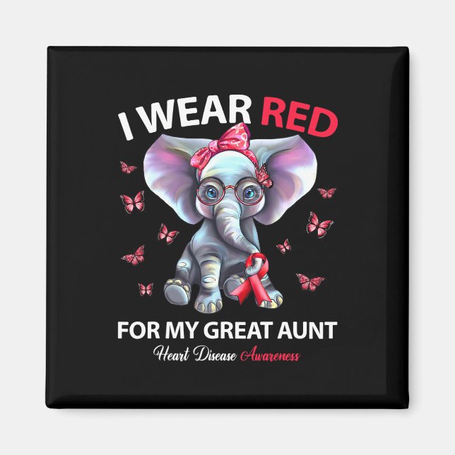 Imán Usa Rojo Para Mi Gran Conciencia Sobre La Enfermed (Frente)