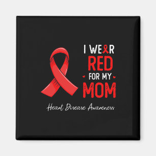 Imán Usa Rojo Para Mi Madre Mes De Concienciación Sobre