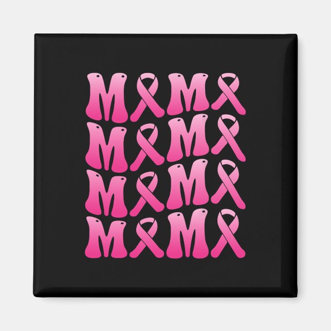 Imán Usa Rosa Para Mi Mamá Escuadrón De Apoyo Al Cáncer (Frente)