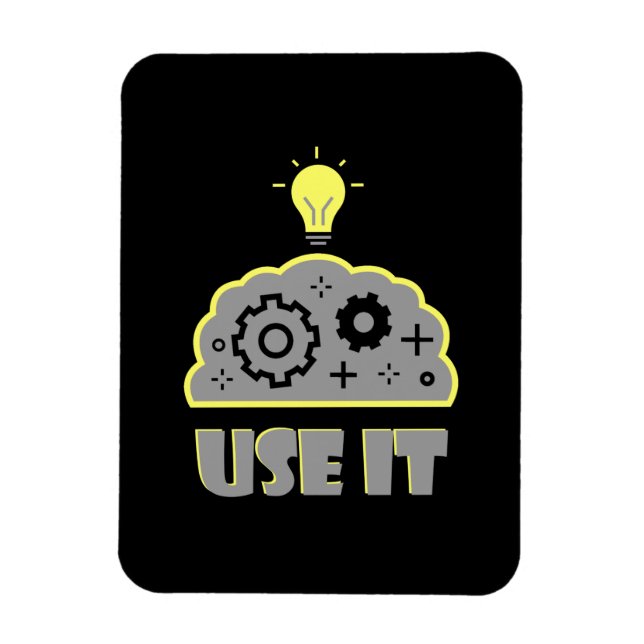 Imán Usa tu cerebro (Vertical)