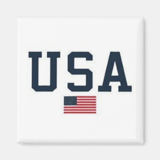 Imán USA varsity letters American Flag Gym Sports  (Frente)