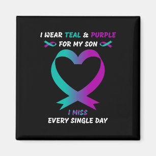 Imán Usa Verde azulado Y Morado Para Mi Hijo, Extraño C