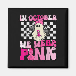 Imán Usamos Cáncer De Mama Fantasma Halloween Rosa