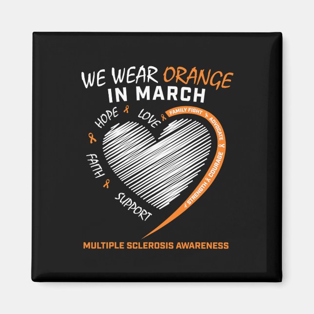 Imán Usamos Naranja En Marzo De Esclerosis Múltiple Awa (Frente)