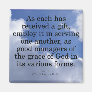 Imán Usando los regalos a partir del 4:10 de Peter de