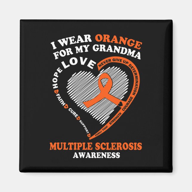 Imán Usar Naranja Para Mi Abuela Esclerosis Múltiple En (Frente)