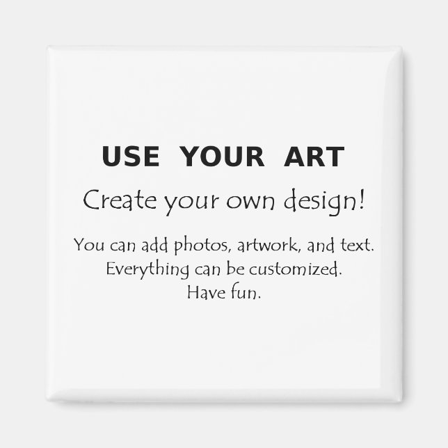 Imán Usar su arte para crear su propio diseño exclusivo (Frente)