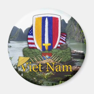 Imán USARV parche de guerra de Vietnam Veteranos Fridge
