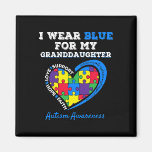 Imán Usé Azul Para Mi Nieta Autismo Abuela Gr