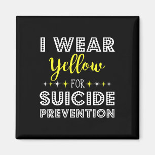 Imán Uso Amarillo Para La Prevención Del Suicidio