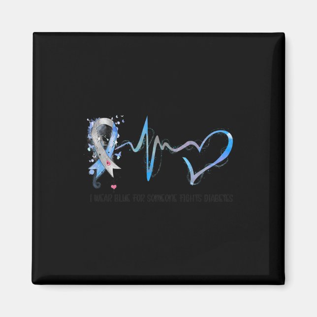 Imán Uso Azul Para Alguien Que Lucha Concienciar Sobre  (Frente)