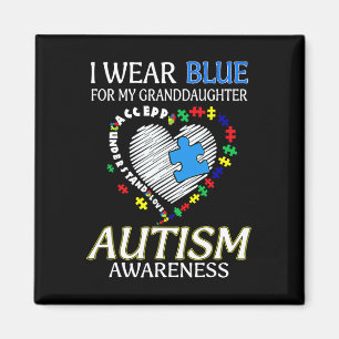 Imán Uso Azul Para Concienciar Sobre El Autismo De Mi N