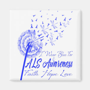 Imán Uso Azul Para La Conciencia De ALS Por El Amor De 
