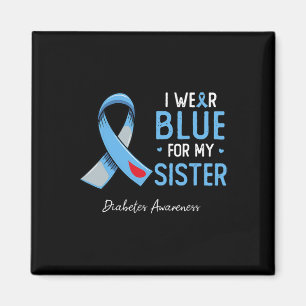 Imán Uso Azul Para Mi Hermana Diabetes Mes De Concienci