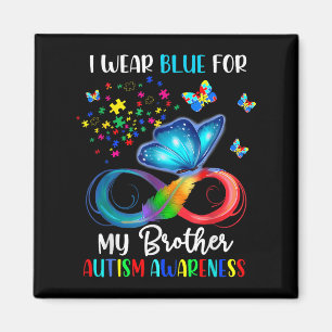 Imán Uso Azul Para Mi Hermano Autismo Rompecabezas Mari