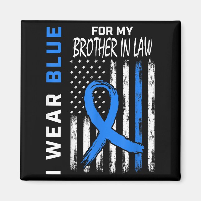 Imán Uso Azul Para Mi Hermano En La Ley Diabetes Awaren (Frente)