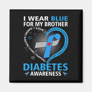 Imán Uso Azul Para Mi Hermano Espero Amar La Diabetes E
