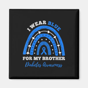 Imán Uso Azul Para Mi Hermano T1d Diabetes Tipo 1 Awa