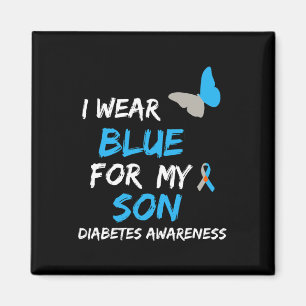 Imán Uso Azul Para Mi Hijo Diabetes Cinta De Conciencia