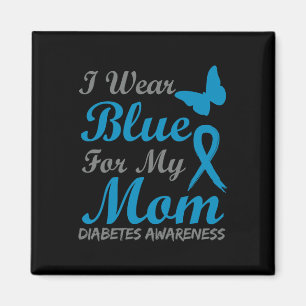 Imán Uso Azul Para Mi Mamá Cinta De Sensibilización Sob
