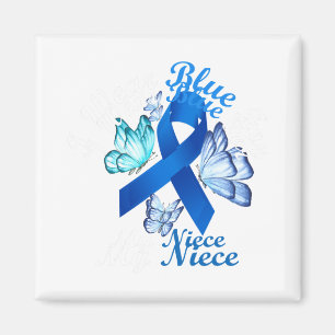 Imán Uso Azul Para Mi Niña Mariposa Diabetes Awaren