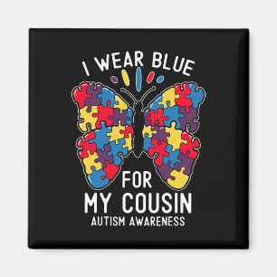 Imán Uso Azul Para Mi Primo Autismo Día De Concienciaci