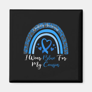 Imán Uso Azul Para Mi Primo Diabetes De Leopardo Arcoir